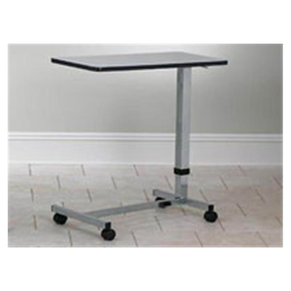 Clinton Industries Table Overbed 50lb Capacity Laminated Top Gray 15x31.5" Ea