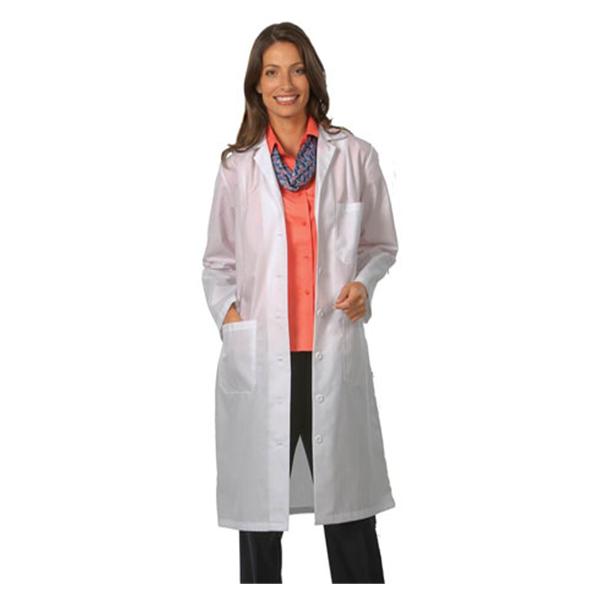 Fashion Seal Lab Coat 65% Polyester / 35% Cotton Womens White X-Small 41 in Ea