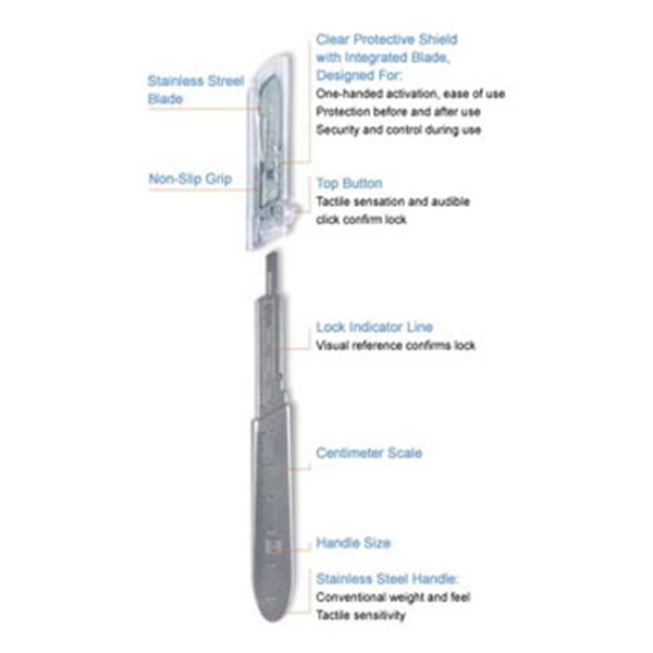 Bard Parker Blade Surgical Bard-Parker Standard/#22 SS Strl Disp 150/Ca (373922)