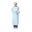 Precept Medical Products Gown X-Large Blue Elastic Wrist 15x5/Ca