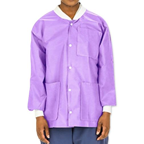 Cardinal Health Disposable Hip-Length Lab Coats - Hip-Length Lab Jacket, Disposable, Purple, Size S - C3630PPS