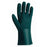 Best Manufacturing Cannonball PVC Gloves - 11" Smooth PVC Work Gloves, Forest Green, Size S - L811-08