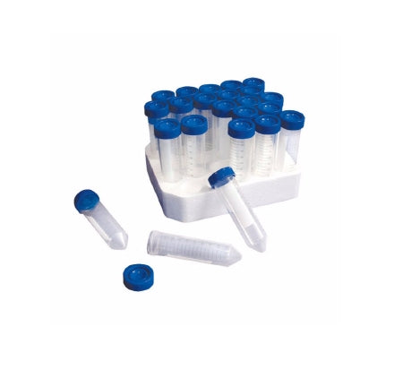 Cardinal Health Disposable Centrifuge Tubes - Sterile Polypropylene Drainage Tube with Cap Plug, 15 mL - SP3920-80