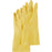 Best Mfg Flock Lined Rubber Latex Gloves - Lined Latex Gloves, 12", 18 Mil, Yellow, Size S/7 - VMS-07