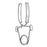 Medline Industries  Clamp Penile Strauss Stainless Steel/Rubber Lined 4-1/3" Ea