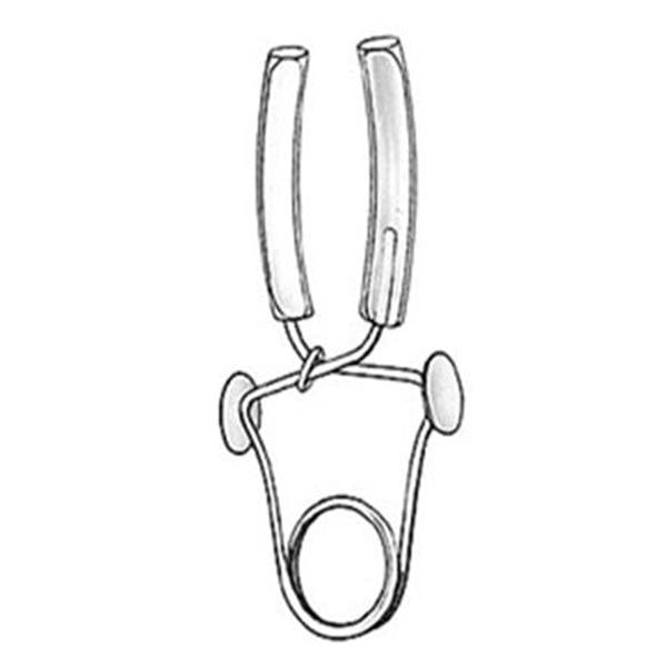 Medline Industries  Clamp Penile Strauss Stainless Steel/Rubber Lined 4-1/3" Ea