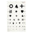 Dukal oration Chart Illiterate Vision Testing 20' Testing Distance 10x18" Ea (3063)