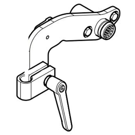 Midmark Knee Crutch Assemblies - MOUNTING BRACKETS, KNEE, CRUTCH, RECEIVER - 9A641001