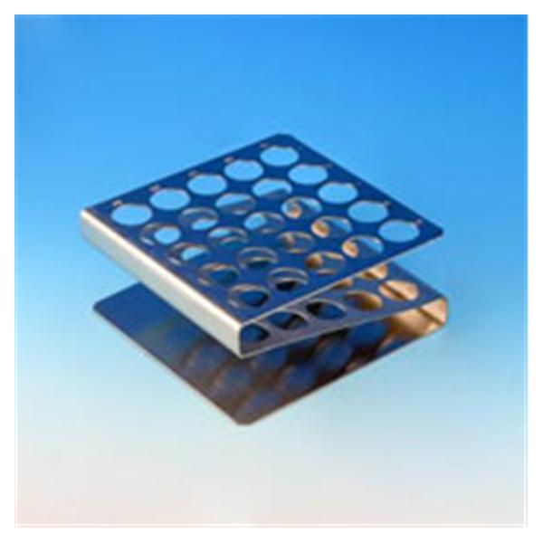 Globe Scientific  Test Tube Rack 16-17mm/ Z Shape 25 Place Ea