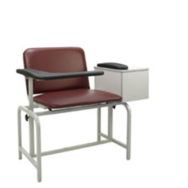 Winco Chair Blood Draw Taupe Steel 450lb Capacity Pd Bck/24.25 St Ea (2574-03)