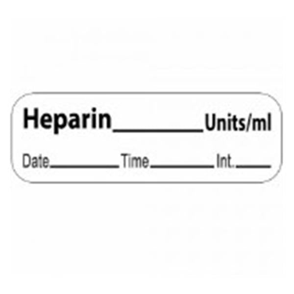 TimeMed a Div of PDC Label Heparin 600/Rl 600/Rl