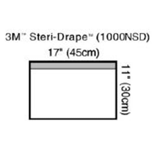 3M Medical Products Drape Surgical Steri-Drape Non-Fenestrated 17x11 Sm Clr NS 100/Ca