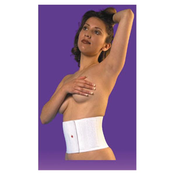 Summit Medical Binder Compression Adult Abdominal Elastic 1Pnl Wht Sz 6 Small Ea