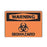 Grainger Sign "Warning Biohazard" Plast 7x10" Ea Ea