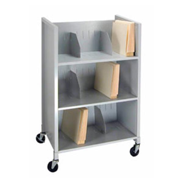 Buddy Products Cart Medical File Low Profile 26x16x38-3/4" 4 Casters Ea