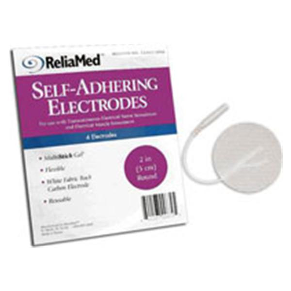 ProMed Specialties Electrode Stimulating Pr-Ptch 2 Fm/Crbn/Gl f/ EMS/TENS Wht 40/Pk