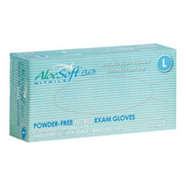 Glove Club Gloves Exam AloeSoft Plus PF Nitrile Latex-Free XL Blue 180/Bx, 10 BX/CA (112-6406)