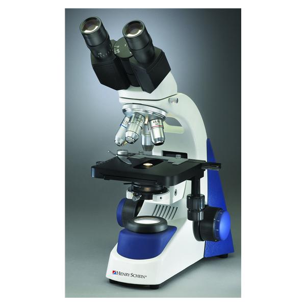 Henry Schein  Henry Schein Binocular Microscope Achrmt 4x/10x/40x/100x Obj Ea