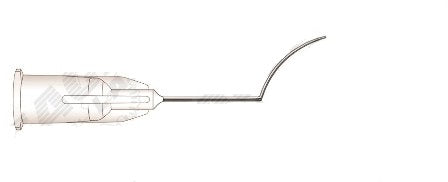 Eagle Labs Nucleus Hydrodissection Nichamin Cannula - Nucleus Hydrodissection Nichamin Cannula, 12 mm Formed, Flattened Tip, 30G x 1" - 113-30F-12