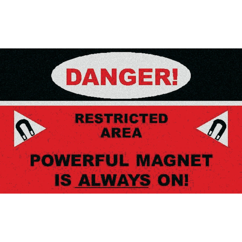 DANGER Carpeted Floor Mat