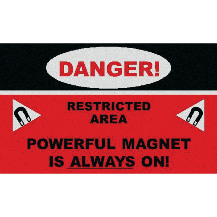 DANGER Carpeted Floor Mat