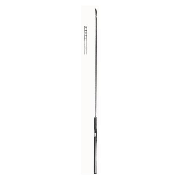 BR Surgical Curette Endocervical Kevorkian 12" 4mm Tip Grmn SS w/ Bskt Ea