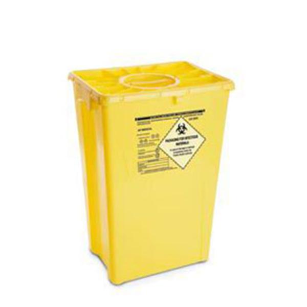 AP Medical Container Waste 12gal Plastic Yellow 8/Ca