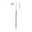 BR Surgical Curette Ear Buck 6-1/2" #1 Blunt Loop Tip Angled Grmn SS Ea