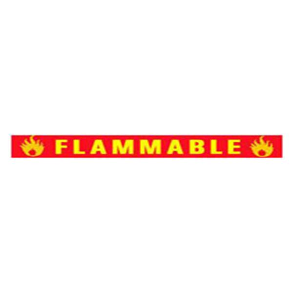 TimeMed a Div of PDC Label Flammable 1/2x500" Removable Red/Yellow 500/Rl