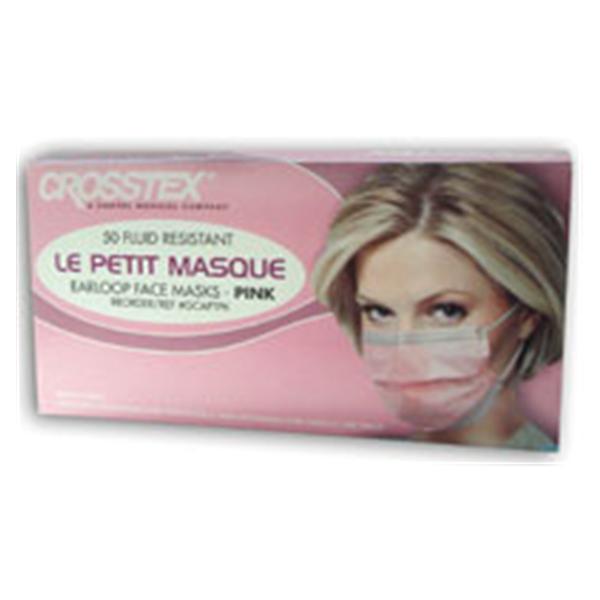 Crosstex International Face Mask Earloop Le Petit Masque Fluid Resistant Pnk/Wht 50/Bx, 10 BX/CA (GCAPTPK)