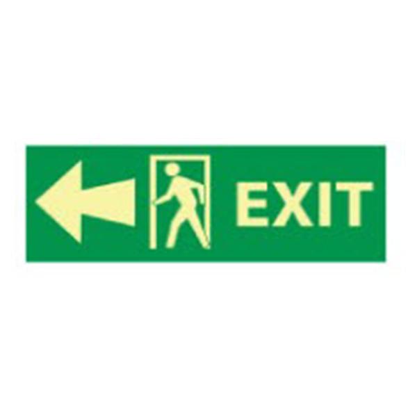 National Marker Sign:Exit w/Door & Left Arrow 5x14 Ea Ea