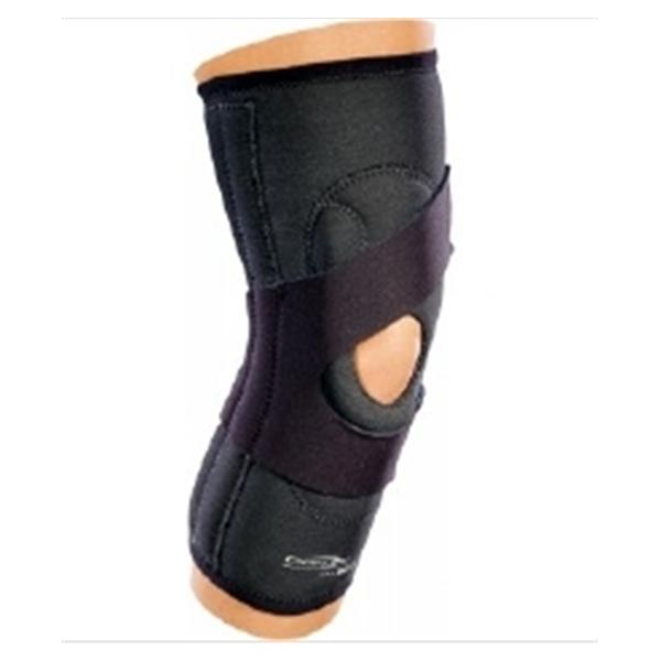 DJO Sleeve Support Lateral "J" Adult Knee Drytx Blk Sz Md Right Ea