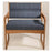 Wooden Mallet Chair Bariatric Navy/Medium Oak Ea