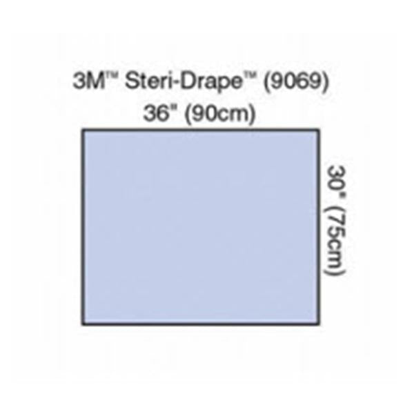 3M Medical Products Drape Surgical Steri-Drape Non-Fenestrated 36x30" Blu Strl 200/Ca