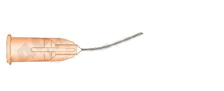 Eagle Labs Nucleus Hydrodelineation Johnson Cannula - Johnson Nucleus Hydrodelineation, Curved, Beveled Tip, 25G x 1" - 114-25