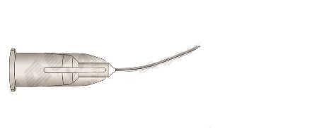 Eagle Labs Nucleus Hydrodelineation Johnson Cannula - Johnson Nucleus Hydrodelineation, Curved, Beveled Tip, 27G x 1" - 114-27