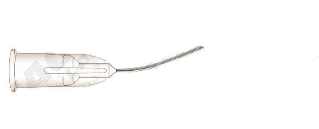 Eagle Labs Nucleus Hydrodelineation Johnson Cannula - Johnson Nucleus Hydrodelineation, Curved, Beveled Tip, 30G x 1" - 114-30