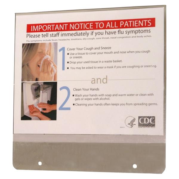 Bowman Medical Products Holder Sign 8-1/2x11" Plastic Ea (MP-075)