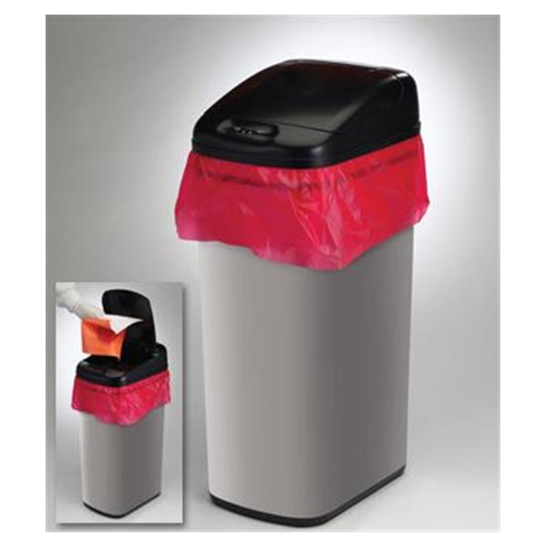 Bel-Art Products Can Trash Touch Free SS 12gal Automatic Black/Gray Ea