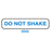 Health Care Logistics Label Do Not Shake 1-5/8x3/8" White/Blue 1000/Rl