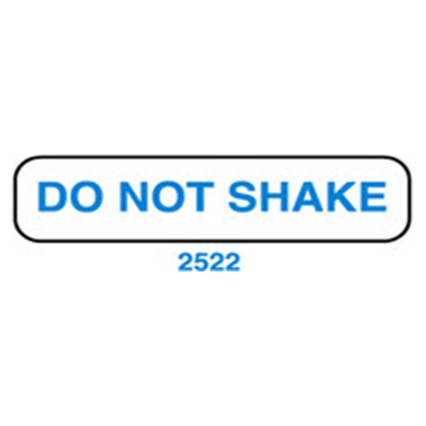 Health Care Logistics Label Do Not Shake 1-5/8x3/8" White/Blue 1000/Rl