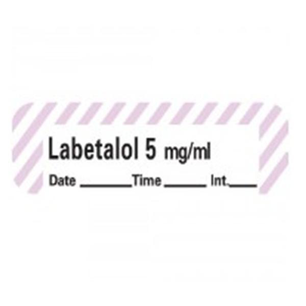 TimeMed a Div of PDC Label Lbltll 5mg/mL Anes 1.5x.5 Perm White/Violet Stripe 600/Rl