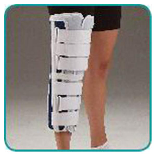 Deroyal Industries  Immobilizer Deluxe Adult Knee Cnvs Wht/Blu Size 12" Universal Ea