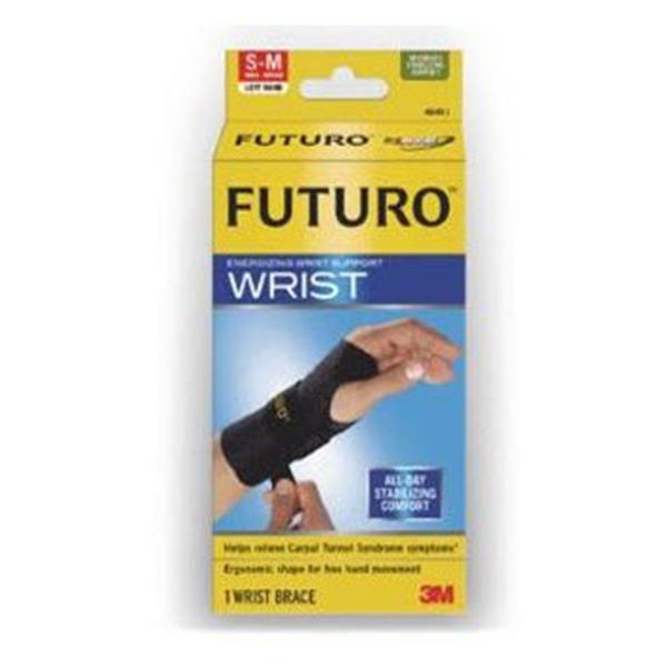 3M Consumer Health Care Support Futuro Energizer Wrist Black Size Small/Medium Left 12/Ca