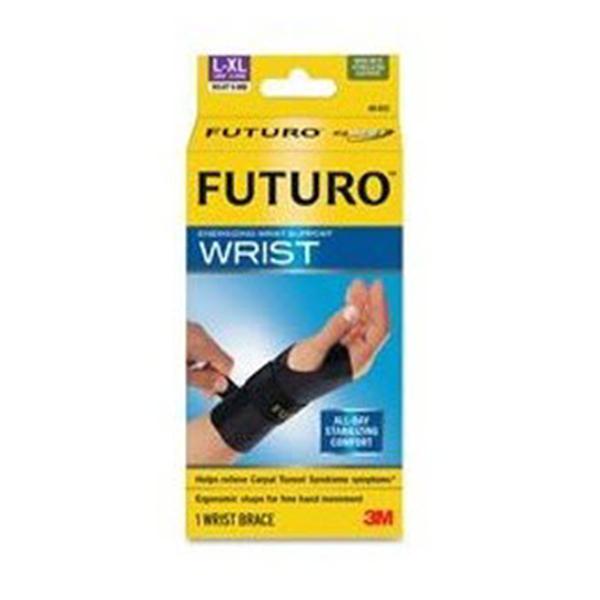 3M Consumer Health Care Support Futuro Energizer Wrist Blk Size Large/X-Large Left 12/Ca