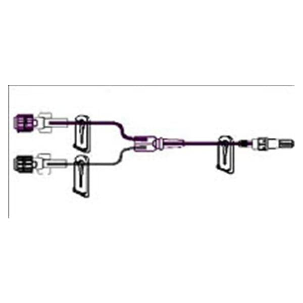 Icu Medical IV Extension Set 6" Bifuricated 2 Female Luer Lock 50/Ca