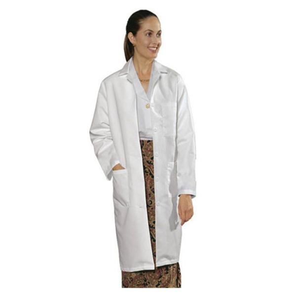 Fashion Seal Lab Coat 65% Polyester / 35% Cotton Womens White Medium 37 in Ea