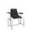 Winco Chair Blood Draw Black Steel 300lb Capacity 18" Seat Ea (2571-P2)