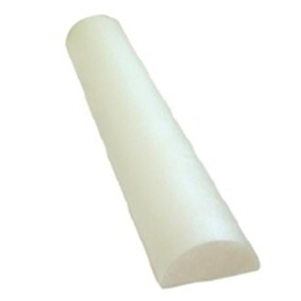 Fabrication Enterprises Roller Therapy CanDo 36x3" Half Round White Polyethylene Foam Ea