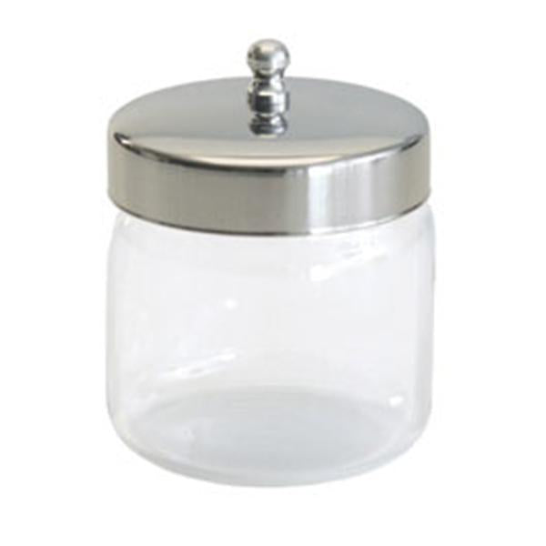 Graham-Field/Everest &Jennings Jar Dressing 4x4" Clear Glass With Stainless Steel Cover Ea, 6 EA/CA (3461)